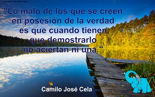 Una Enseñanza de Camilo José Cela en La Frase del Día del Elefante Azul de Avilés